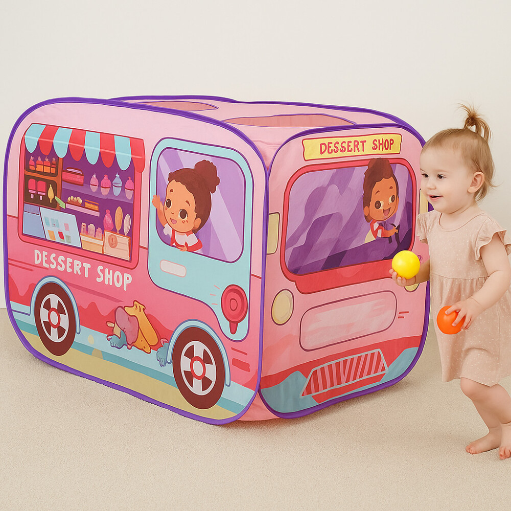 Carpa Infantil Plegable Omnibus Rosa