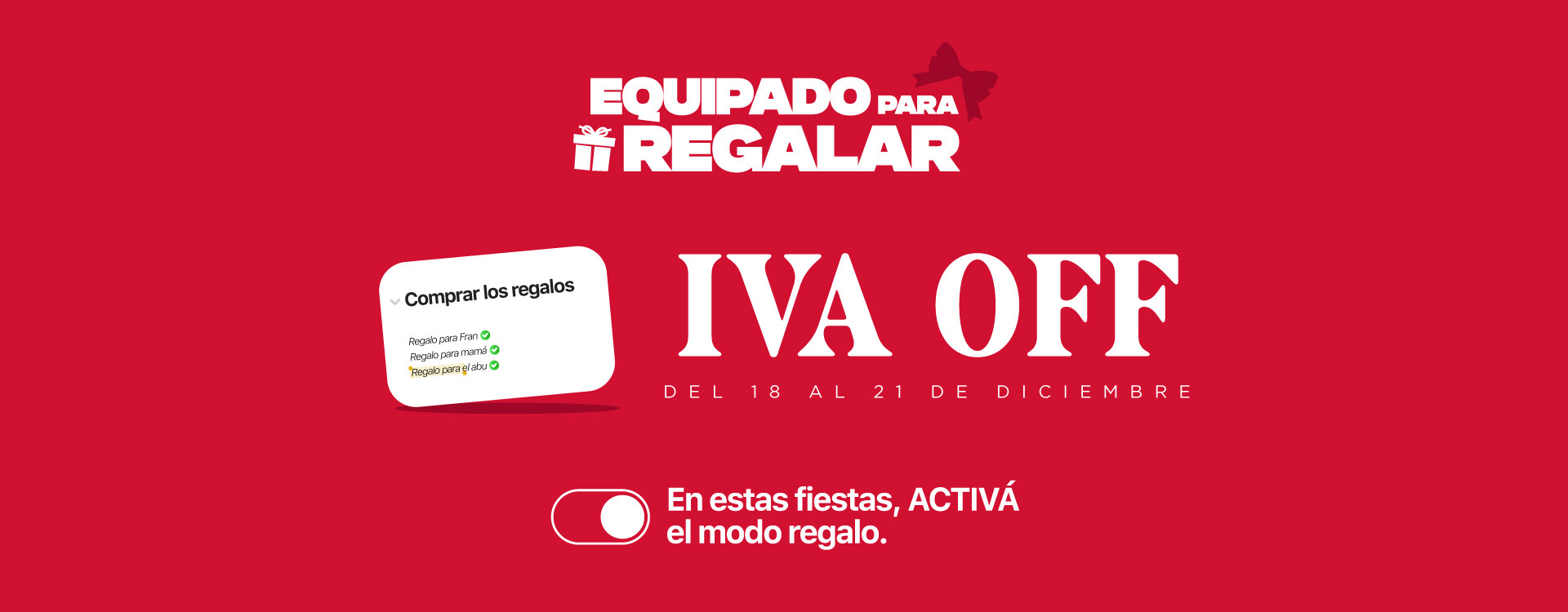 IVA OFF Diciembre