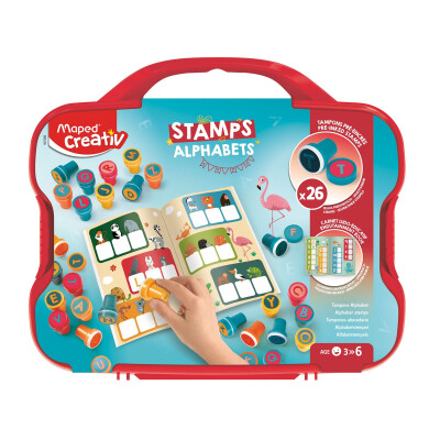 Maletín Kit de 26 sellos Creativ Learn the Alphabet Maped Creativ Maletín Kit de 26 sellos Creativ Learn the Alphabet Maped Creativ