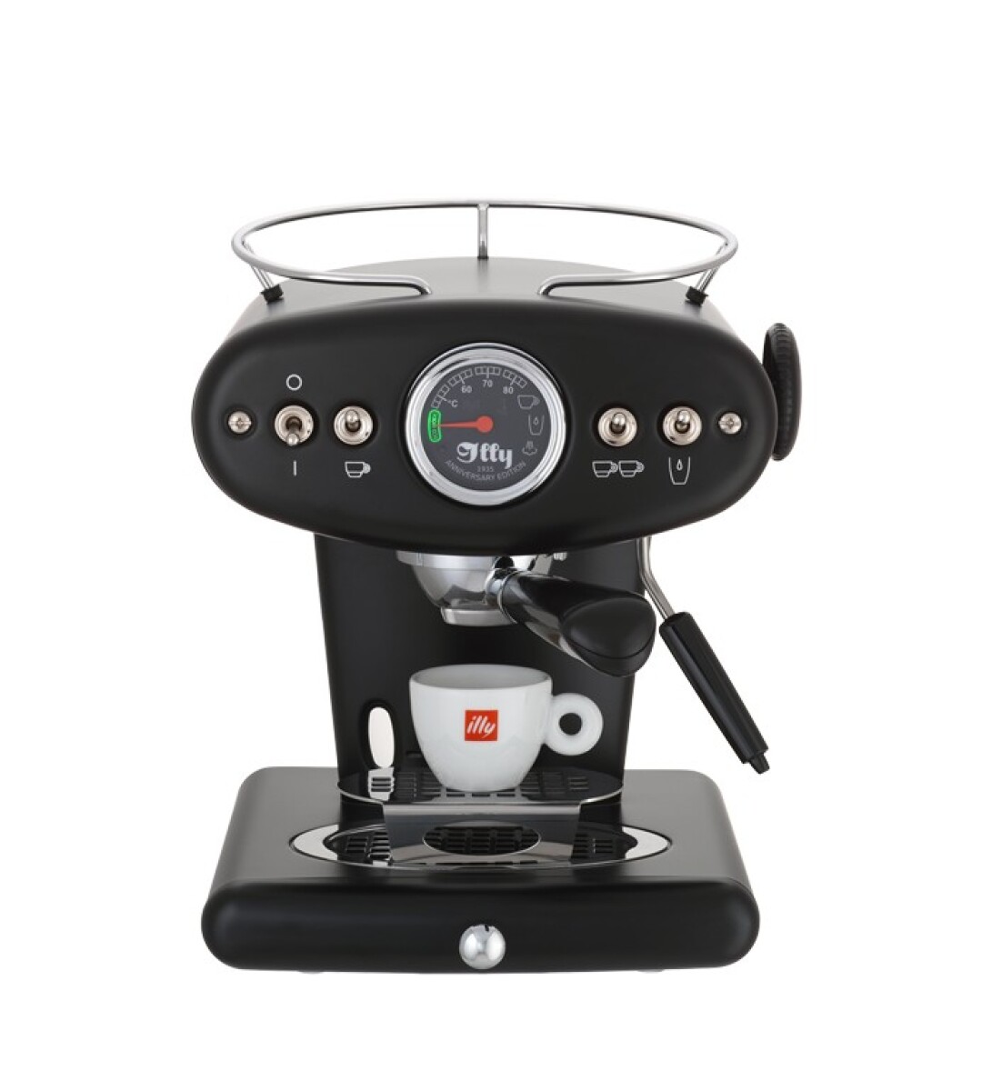 Máquina de Espresso Negra X1 Anniversary - E.S.E. & Molido 