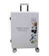 Valija 61 cm con Candado de Seguridad Mickey Y Sus Amigos Blanco