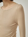 Remera Syria Taupe Claro