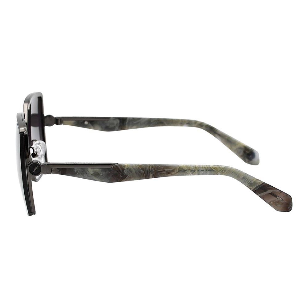 Lentes de sol De Acero Inoxidable Cuadrado Premium Negro/Ónix