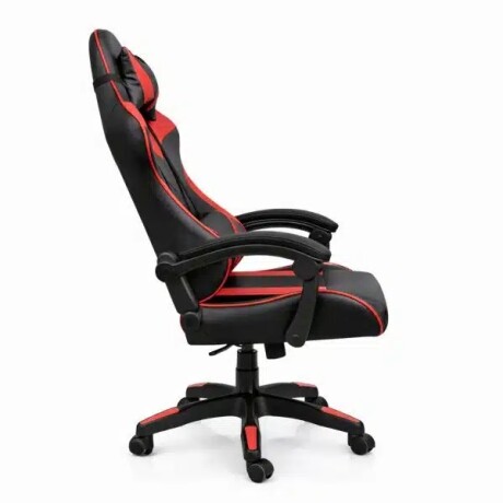 Silla Gamer Ergonómica con Masajes Negra y Roja 001