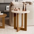 MESA AUXILIAR LUXO - OFF WHITE/NATURAL MESA AUXILIAR LUXO - OFF WHITE/NATURAL