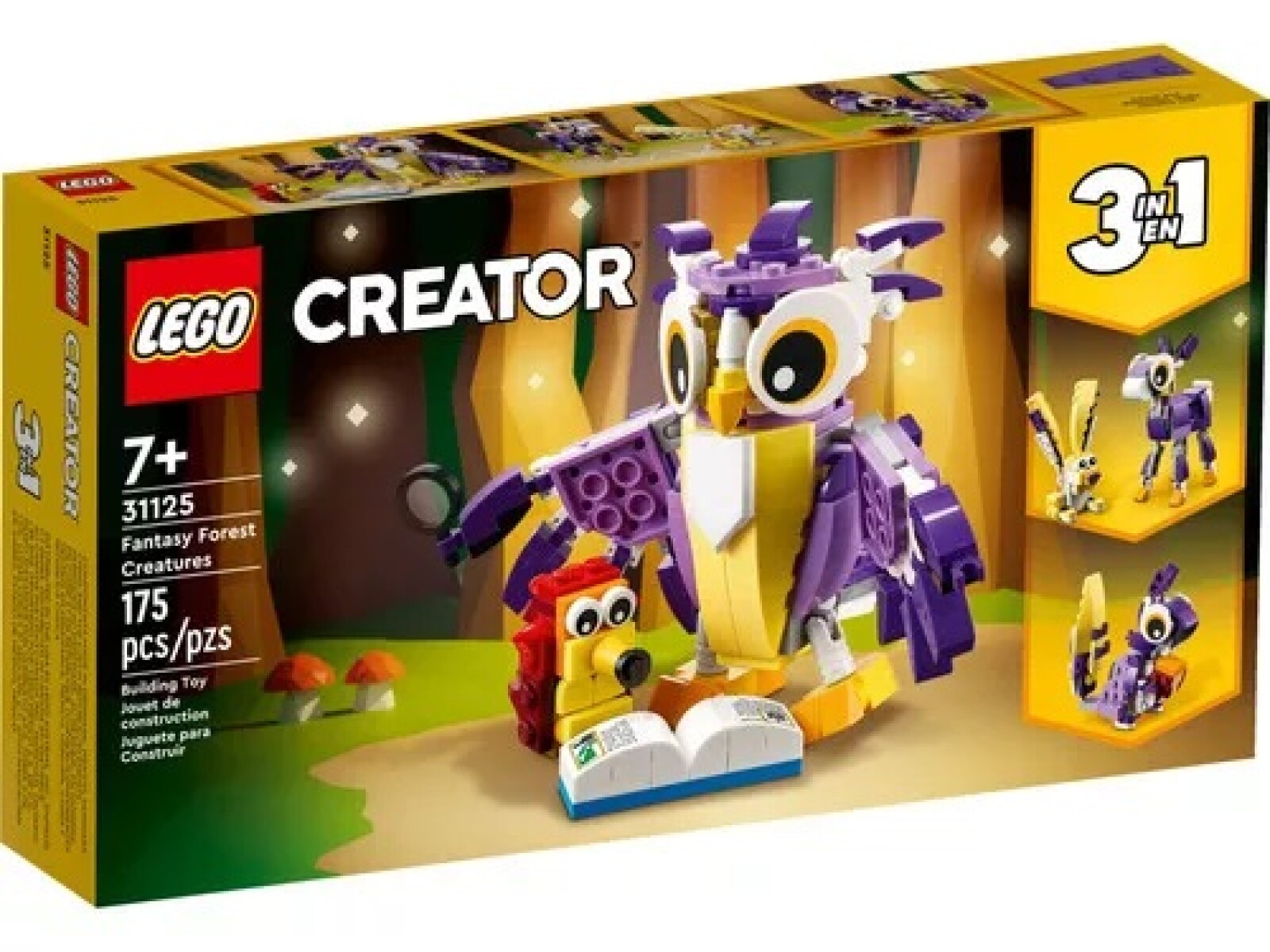 Lego Creator 3en1 Criaturas Fantásticas Del Bosque 31125 