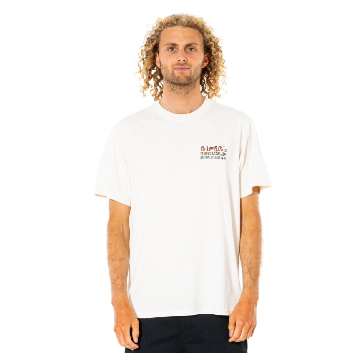 Remera MC Rip Curl SOLID ROCK STACKED TEE - Blanco 