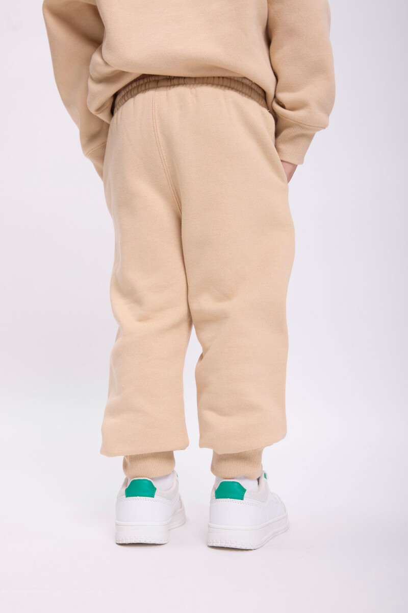 Pantalón deportivo jogger Beige