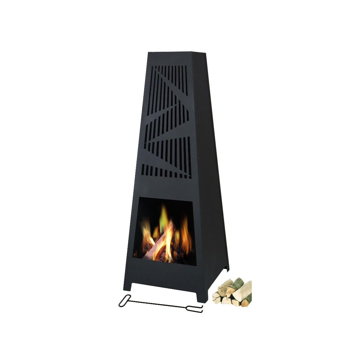 QUEMADOR FOGON FIRE KING PIRAMIDE PARA EXTERIOR 