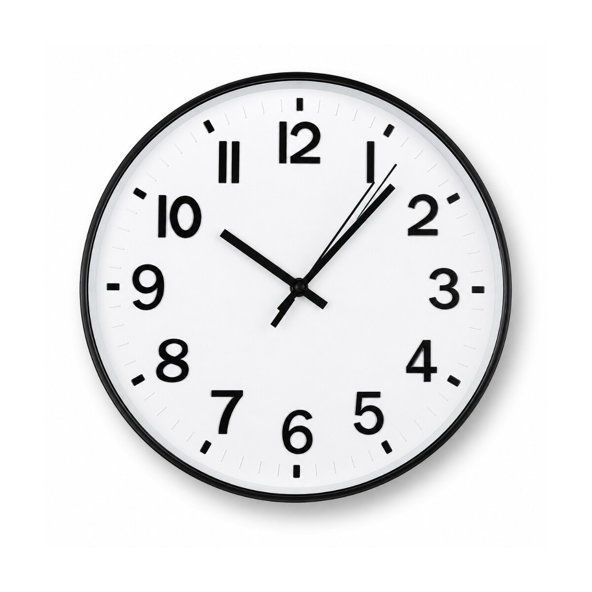 RELOJ DE PARED A PILA ANALOGICO Negro