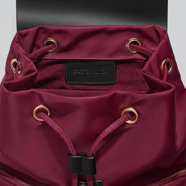 Mochila Gaston Luga Parlan Urbana Impermeable Mini Bolso Color Variante Bordo