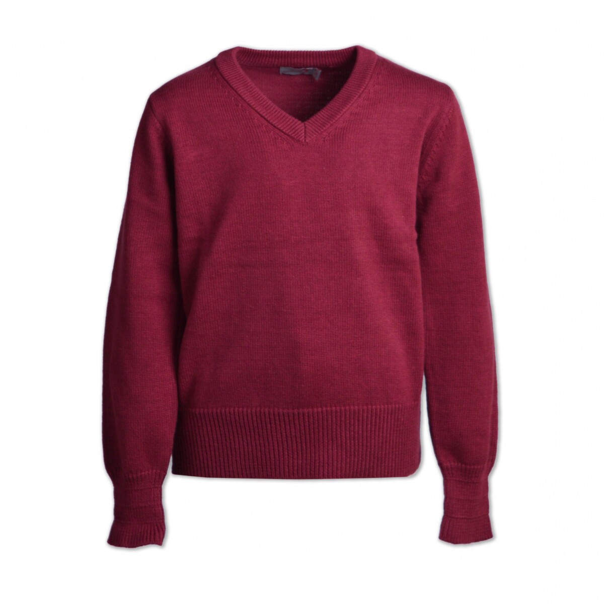 Sweater escote V Bordeaux