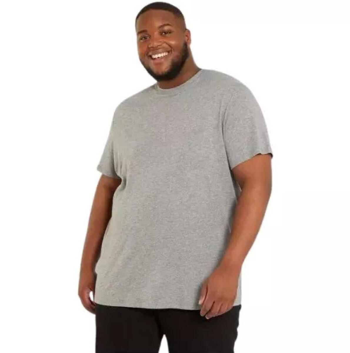 Camiseta Básica Plus Talles Especiales - Gris 