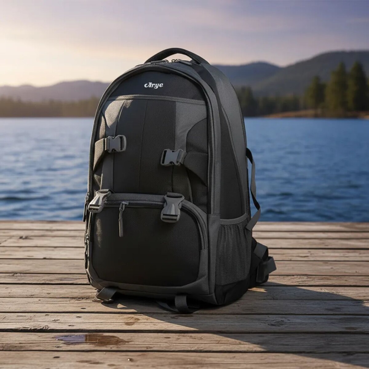 Mochila Arye Paso Severino 36 Litros con Portanotebook - Negra 