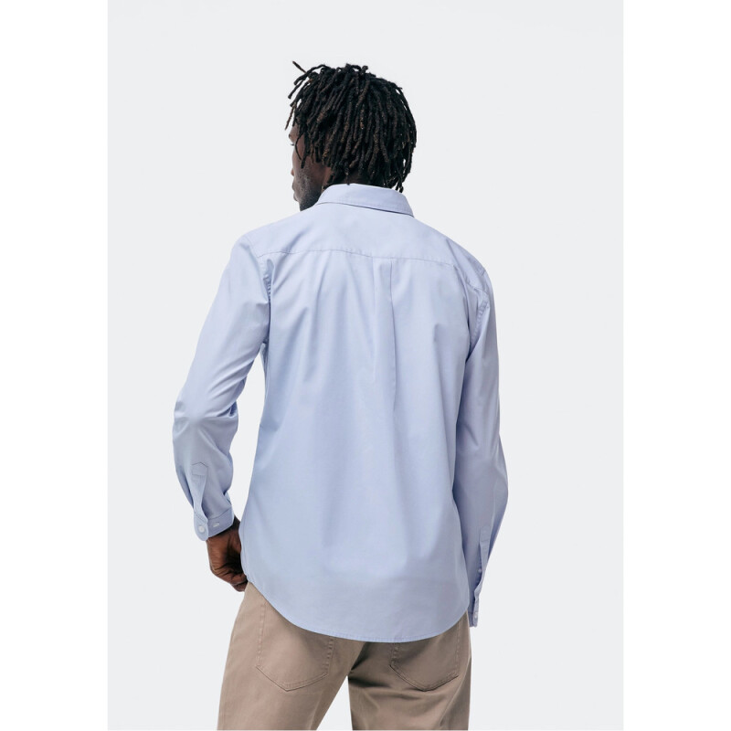 CAMISA ML MASC AZUL CLARO