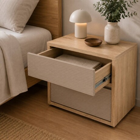 Mesa de Luz Concept - 2 Cajones Hanover y Fendi