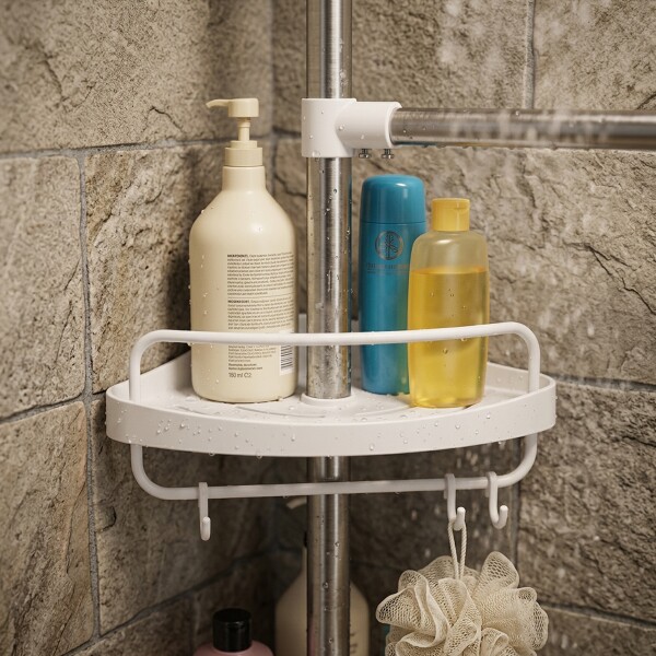 Estante Para Baño Mueble Esquinero Barral Organizador Ducha Toallero Imback HBA001 Estante Para Baño Mueble Esquinero Barral Organizador Ducha Toallero Imback HBA001