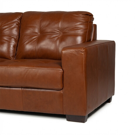 Rinconera Fargo - Cuero Básico - Chaise Izquierdo 457 (Brandy)