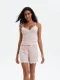 SHORT CON ENCAJE ROSA VIEJO