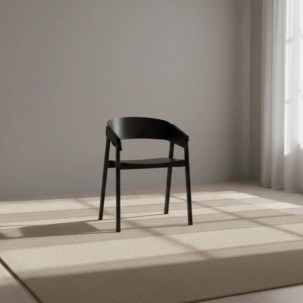 SILLA DE COMEDOR MADERA NEGRO FREDERIK