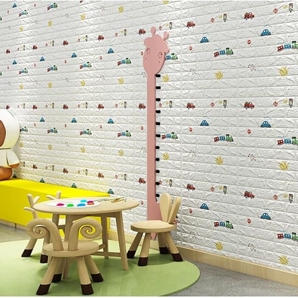 Panel Revestimiento Placa Pared Autoadhesiva Pack x10 Autitos