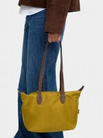 Bolso Shopper De Nylon S mostaza