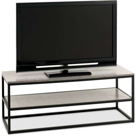 Mueble Tv Dokkedal 1 Estante Hormigon/Negro