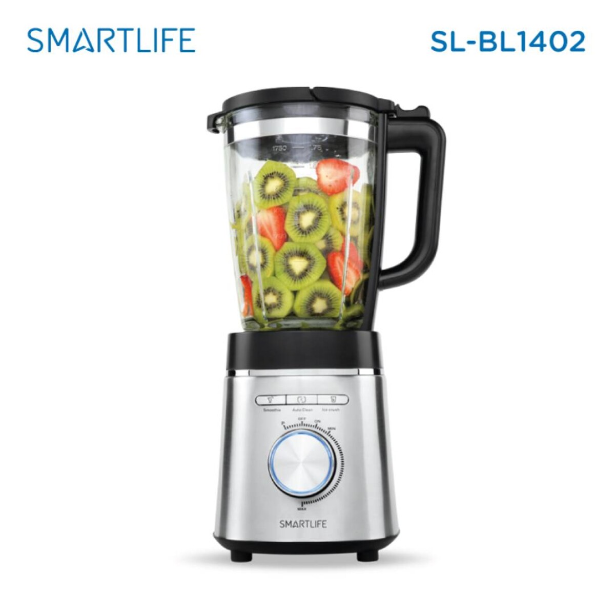 Licuadora Smartlife Vaso Vidrio 1400w 1.75L - Inox 