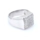 Anillo en oro 18k blanco con brillantes Anillo en oro 18k blanco con brillantes