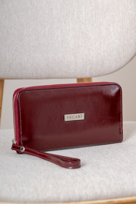 Billetera Roma Charol cherry