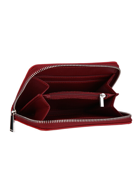 Monedero Malta Croco Rojo