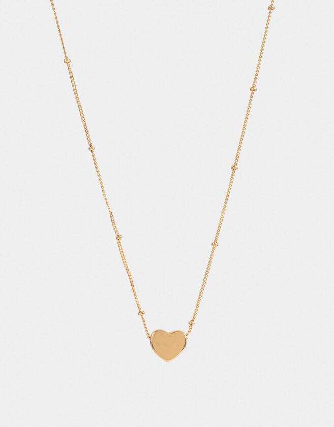 Cadena Corta con Dije Con corazón Cadena Corta Con Dije Corazón - Dorado
