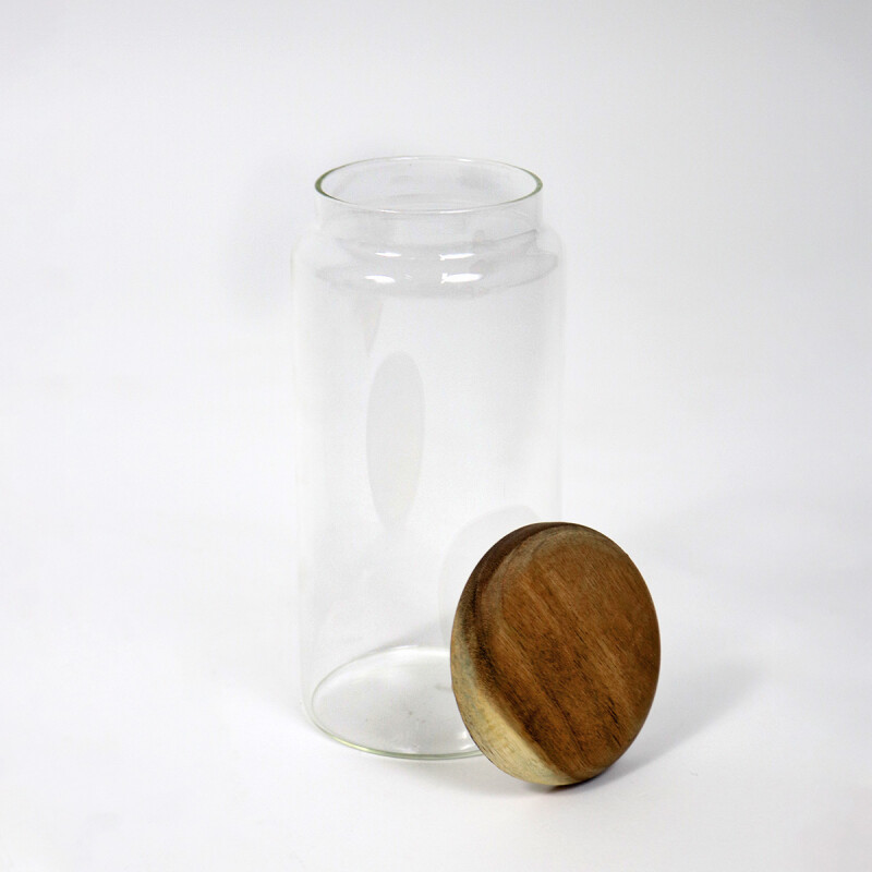 FRASCO DE VIDRIO C/TAPA 9.5X20.5CM Unica