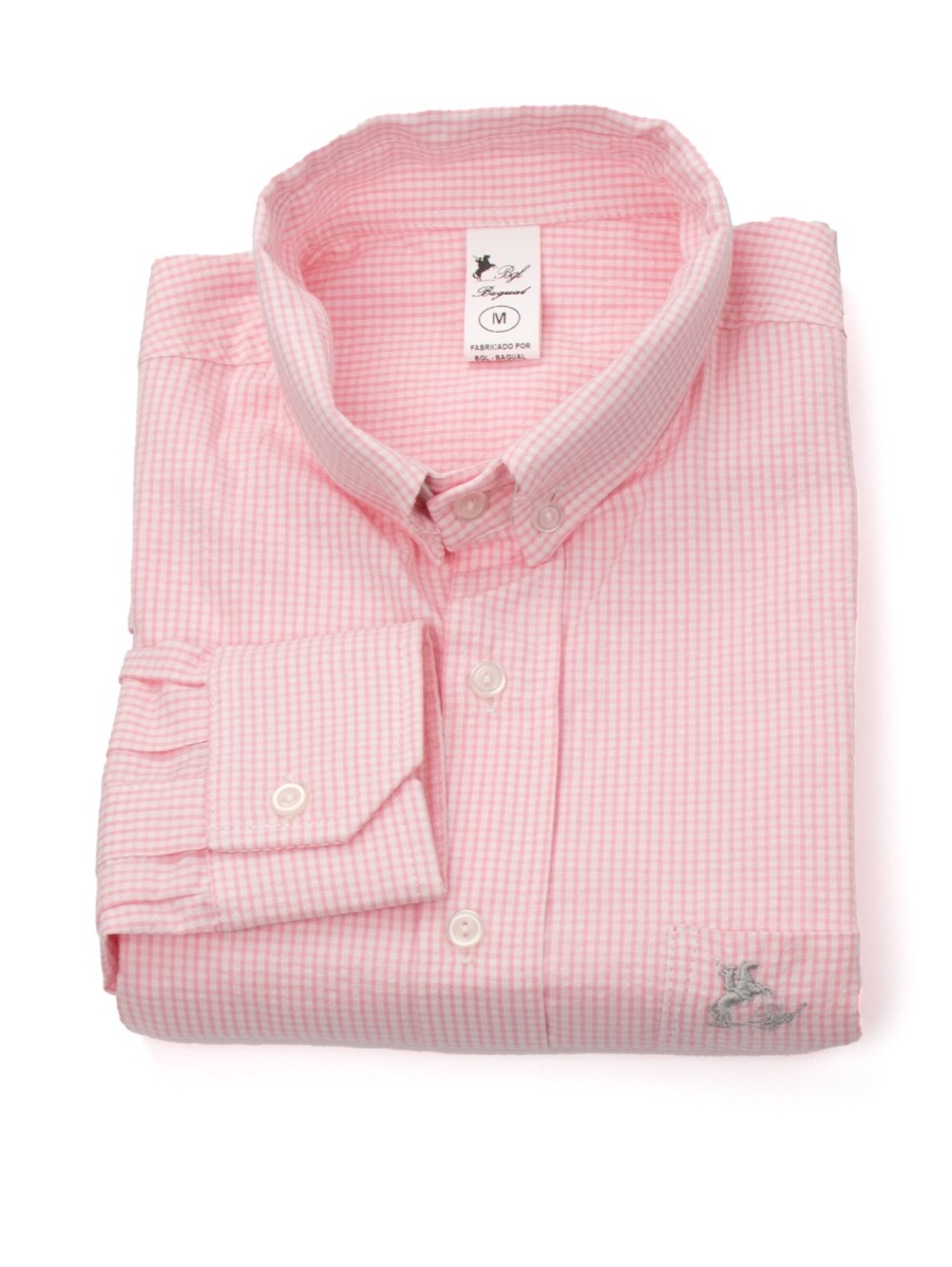 Camisa Caballero - Cuadrille rosa 