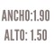 Roller Lino Patxi Blanco Ancho de tela: 1.90 - Ancho Total: 1.935 - Alto: 1.50