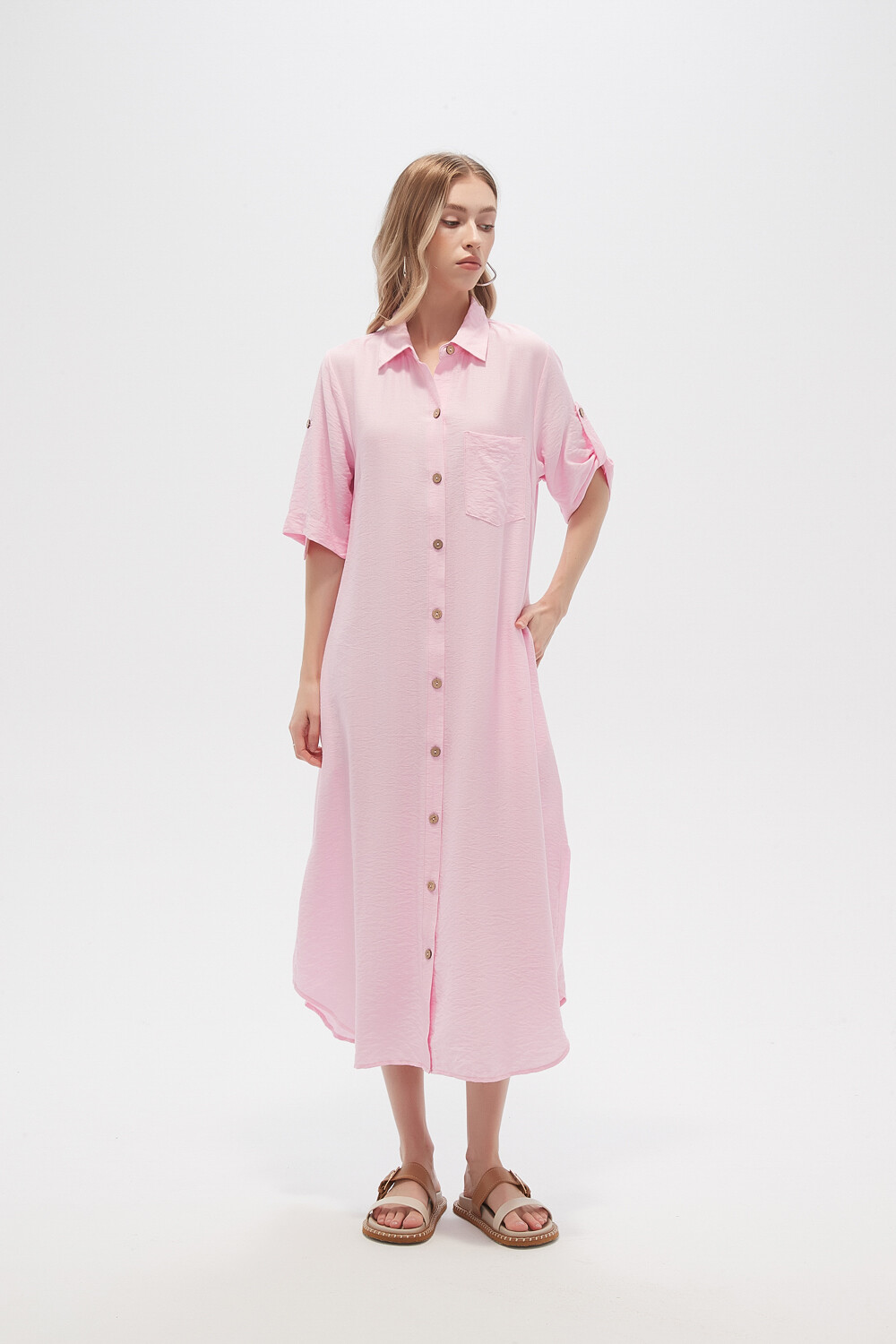 Vestido Voce Rosa Claro