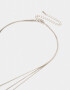 Collares Cortos Corazón Collar Con Corazones - Plateado