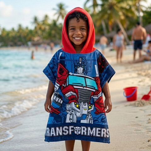 Bata Poncho de Baño Infantil Transformers U