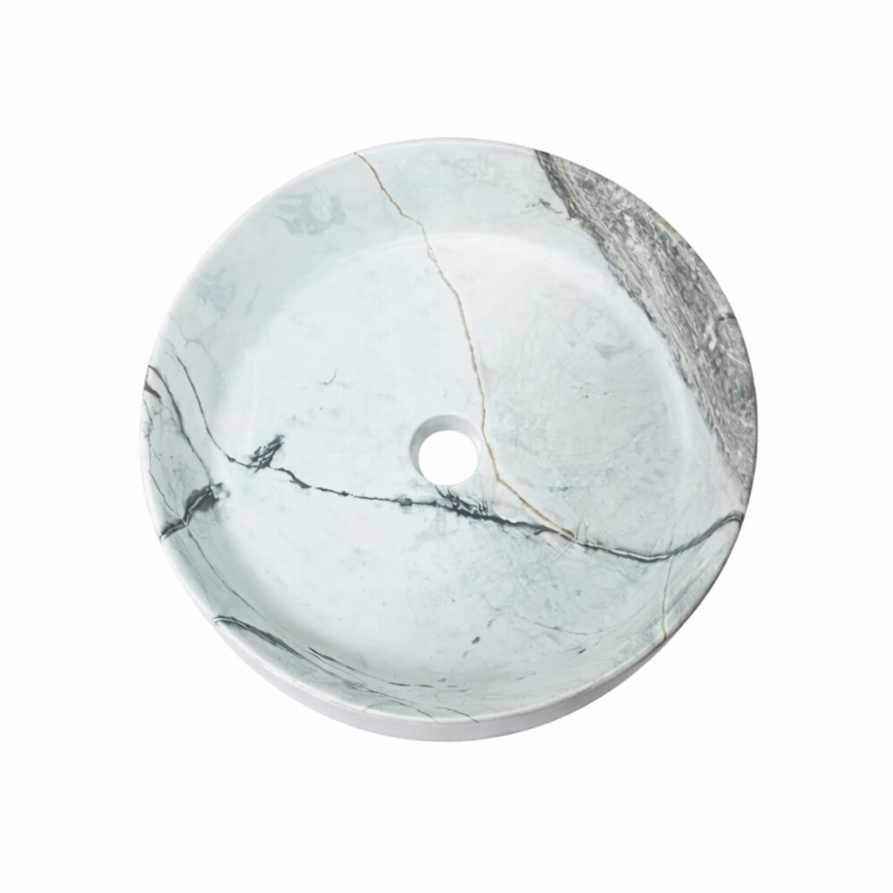 Bacha de apoyo redonda 36 cm calacata Dmc Bacha De Apoyo Redonda 36 Cm Calacata Dmc