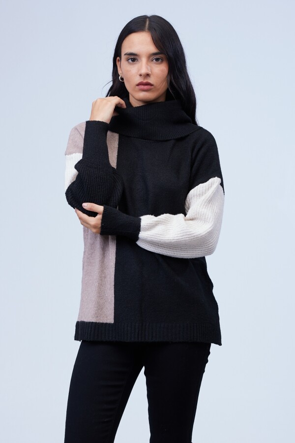 Buzo Colorblock MULTI/TOSTADO