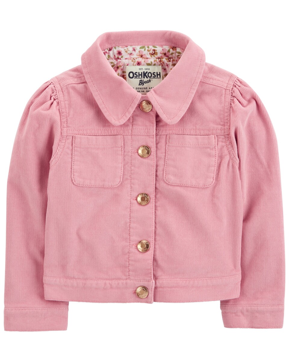 Campera de pana, rosada 