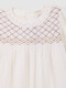 Vestido Nido De Abeja Blanco