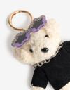 Llavero Cozy Llavero Y Bag Charm De Peluche Oso - Combinacion Multicolor
