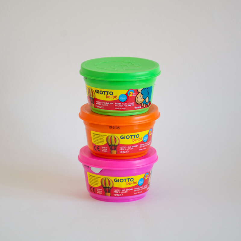 BRO-2725 Set X 3 Masas Giotto Bebe (rosa, Verde, Naranja)