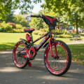 Bicicleta BMX con música y luz Rodado 20 Rojo