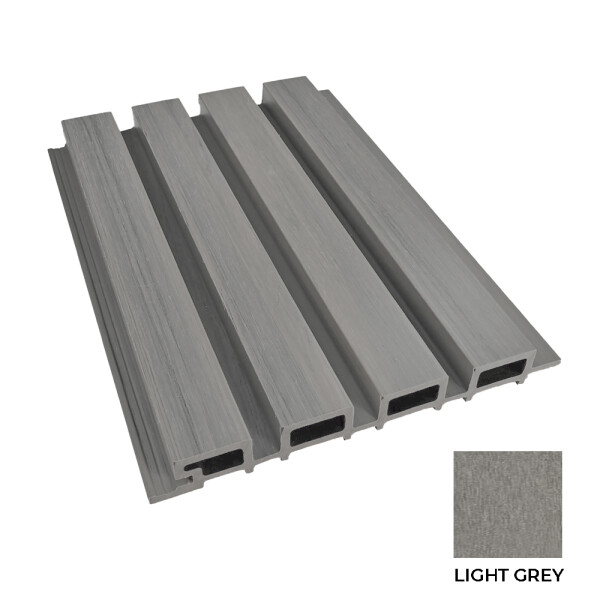 REVESTIMIENTO EXTERIOR WPC LIGHT GREY 2900x219x26mm Revestimiento Exterior Wpc Light Grey 2900x219x26mm