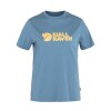 Polo Fjallraven Logo Tee Mujer Dawn Blue