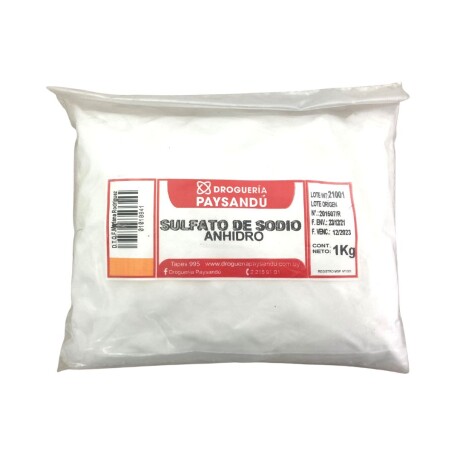 Sulfato de sodio anhidro 1 kg