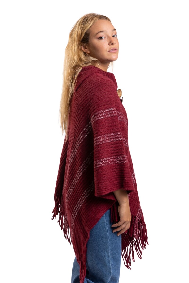 CHERRY PONCHO - RED 