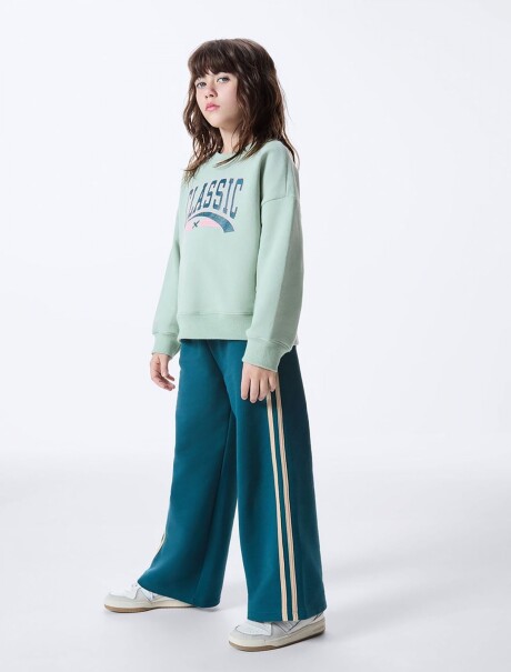 PANTALÓN INFANTIL DE ALGODÓN VERDE